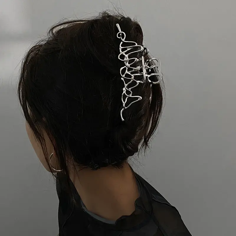 Net Red Grab Clip Back Head Hairpin Female Personality Hairpin Shark Clip