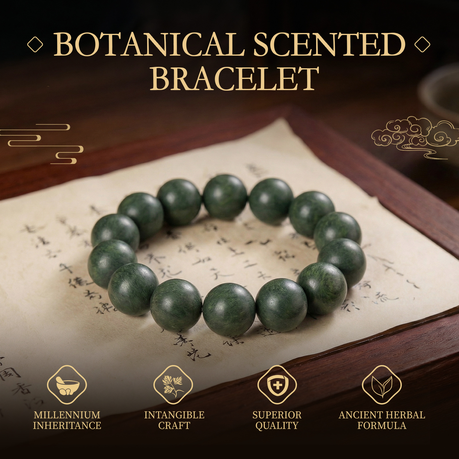 Traditional Chinese Medicine Jewelry Bead Bracelet