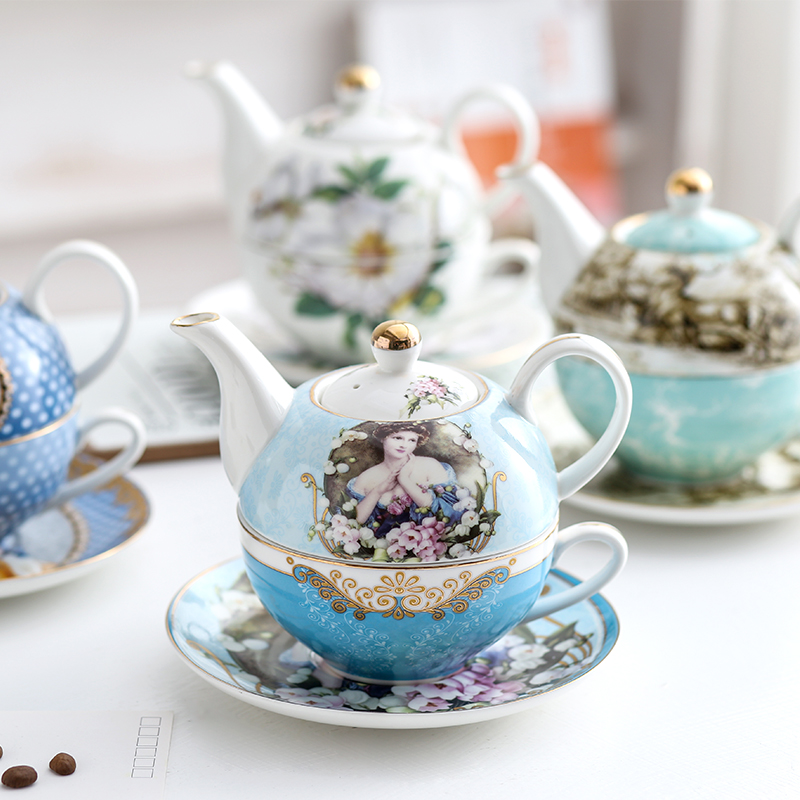 Retro Cup And Saucer Afternoon Flower Tea Set