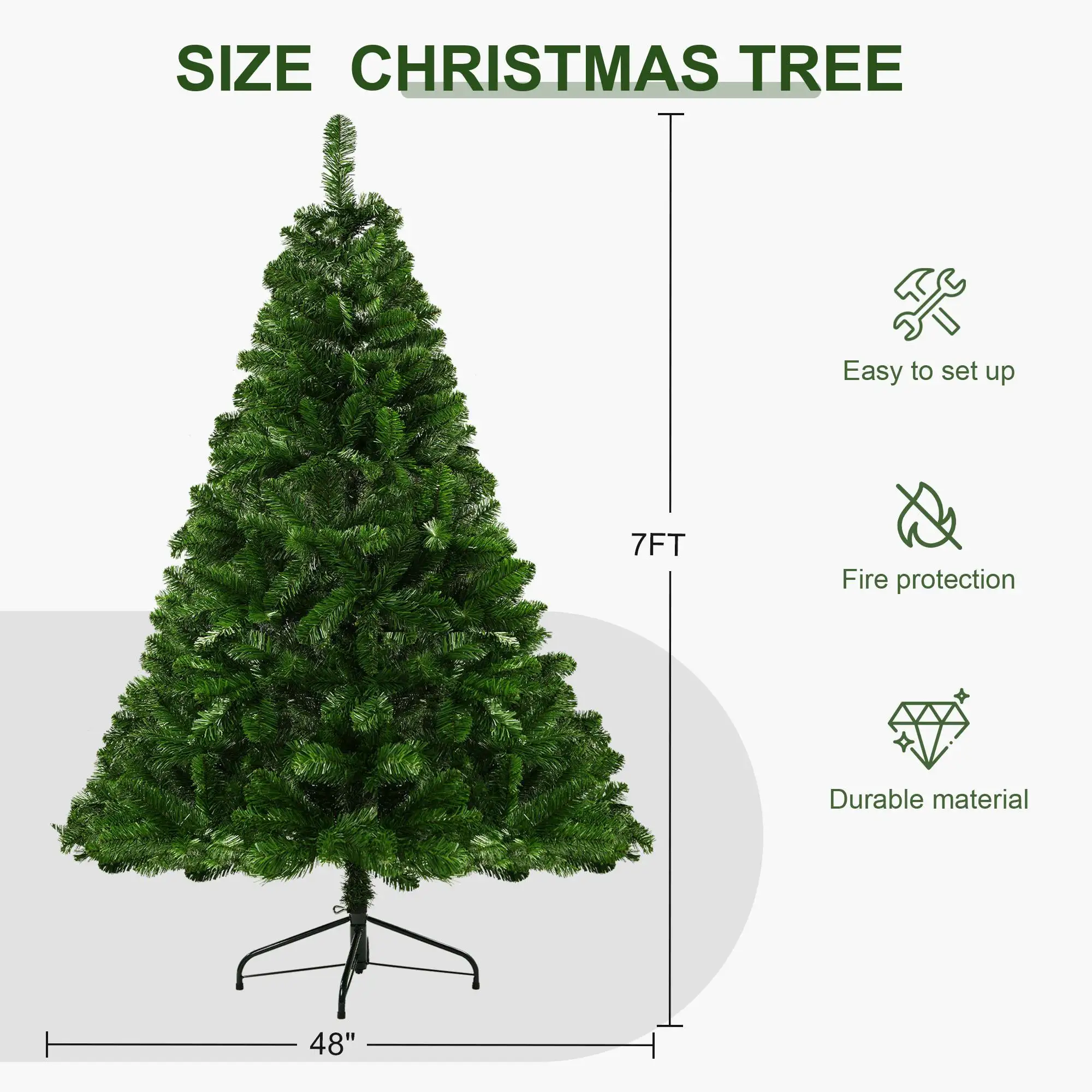 High-end Nordic Minimalist Christmas Tree Without Lights