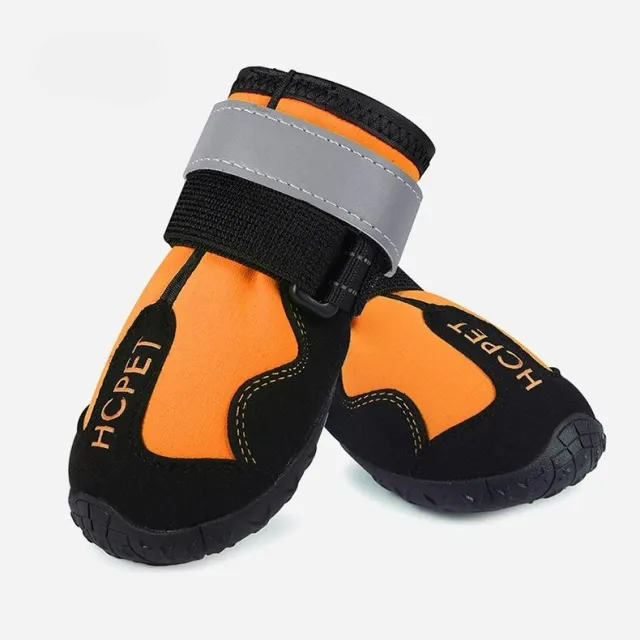 Pet Dog Night Reflective Kick resistant Mountaineering Waterproof Shoes Orange H Label - Shop at LoveMi