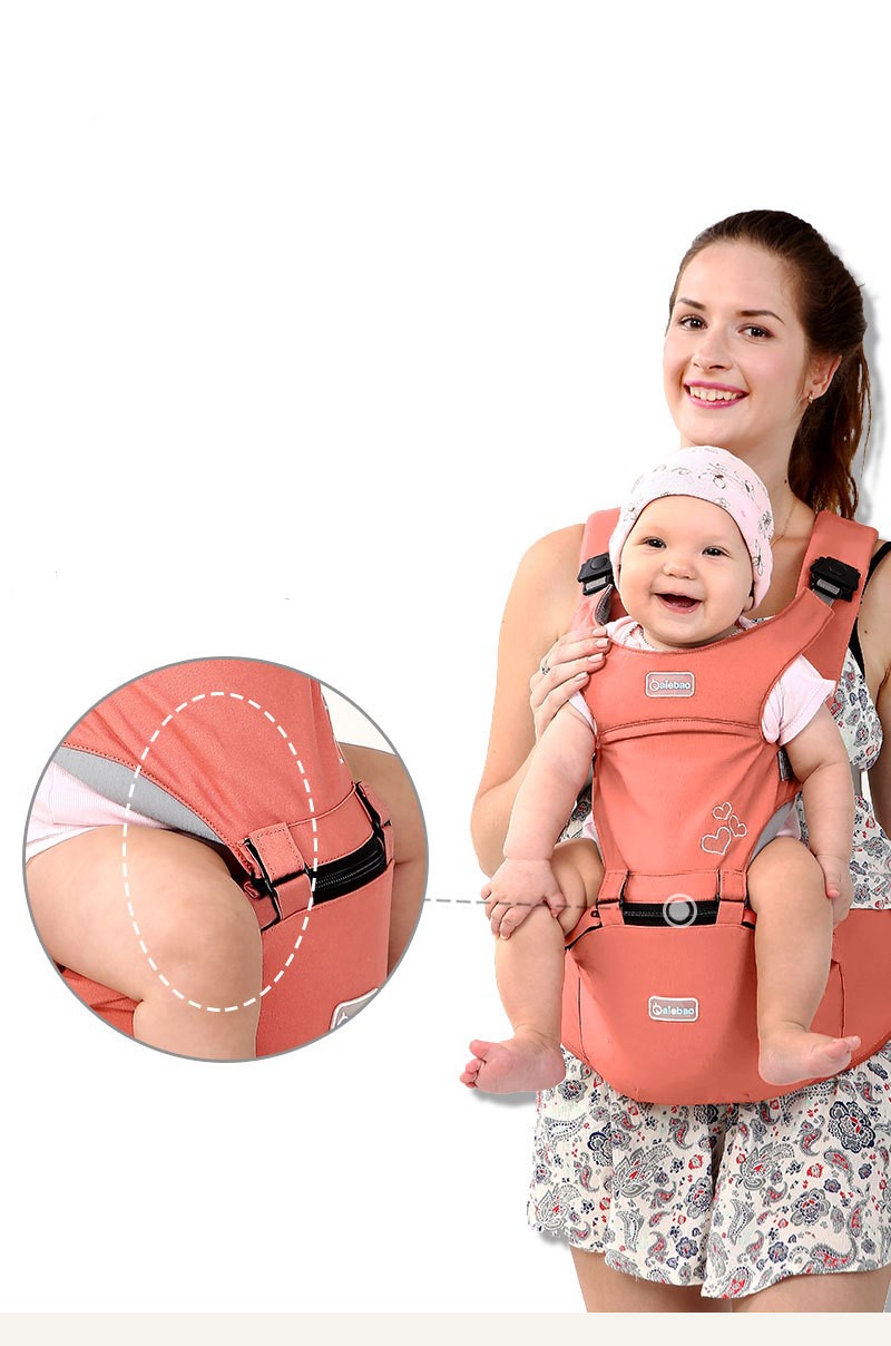 BleuRibbon Baby Ergonomic Multifunctional Baby Carrier Waist Stool – Front View