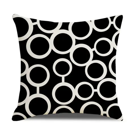 Pillowcase Simple GeometryHot Sale Linen Sofa Pillow Household Items
