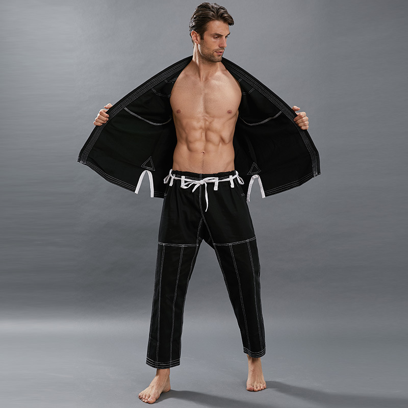 Simple And Creative Pure Color Anti Abrasion Training Judo Suit