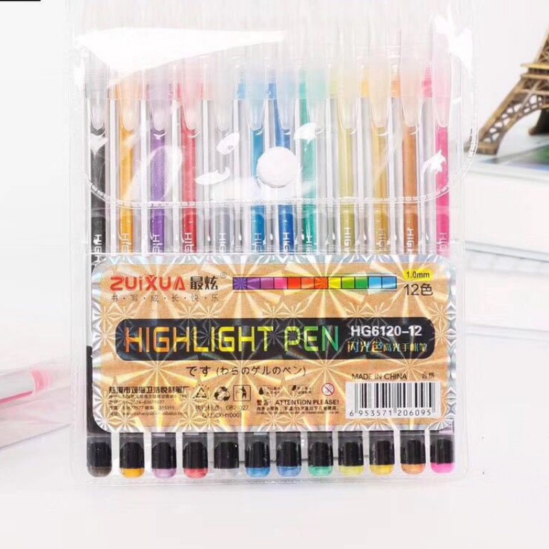 Creative Glitter Gel Set Color Neutral Pen