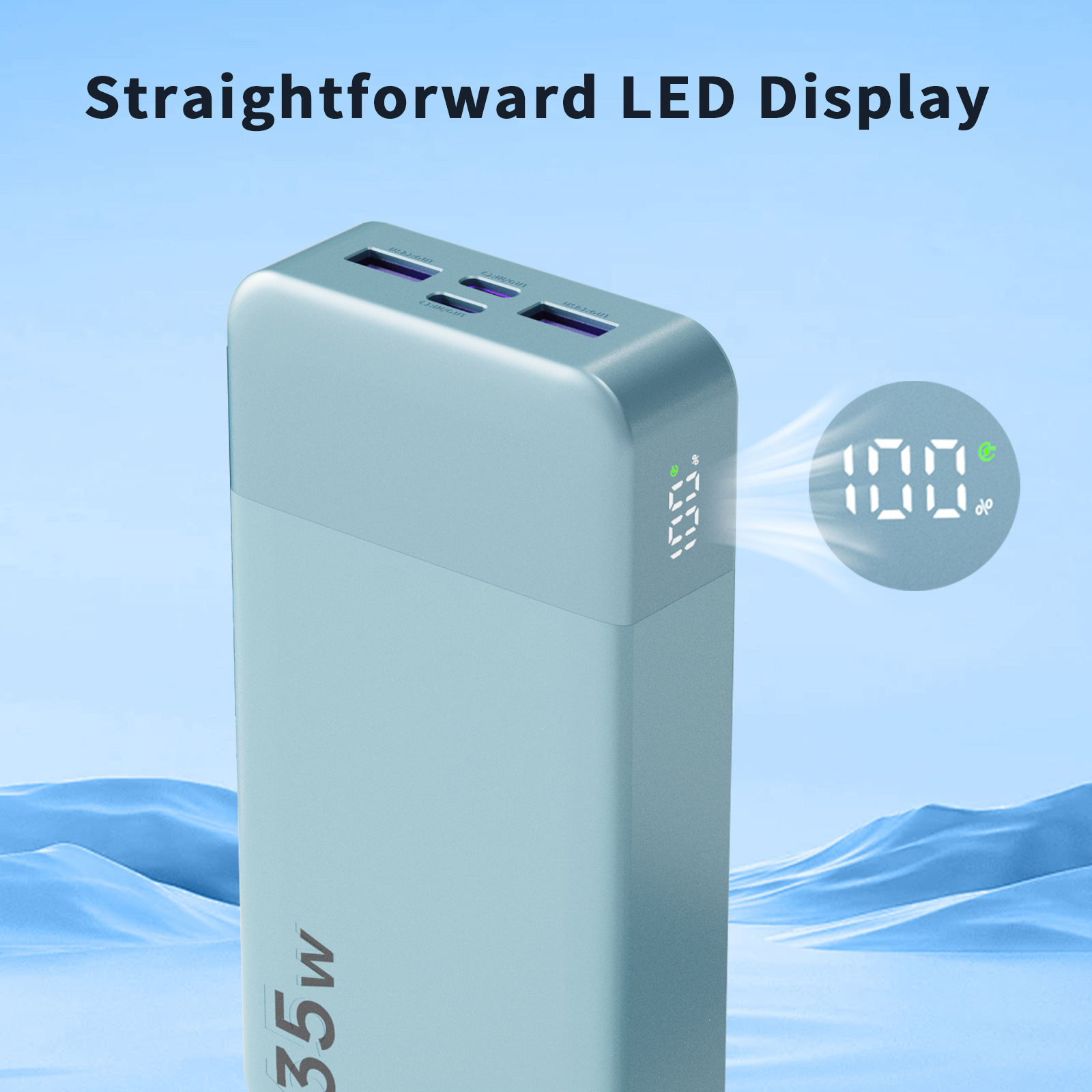 Australia Overseas Warehouse N OBIS 35W 20000mAh Type-C Fast Charging Portable Power Bank For Phone 5