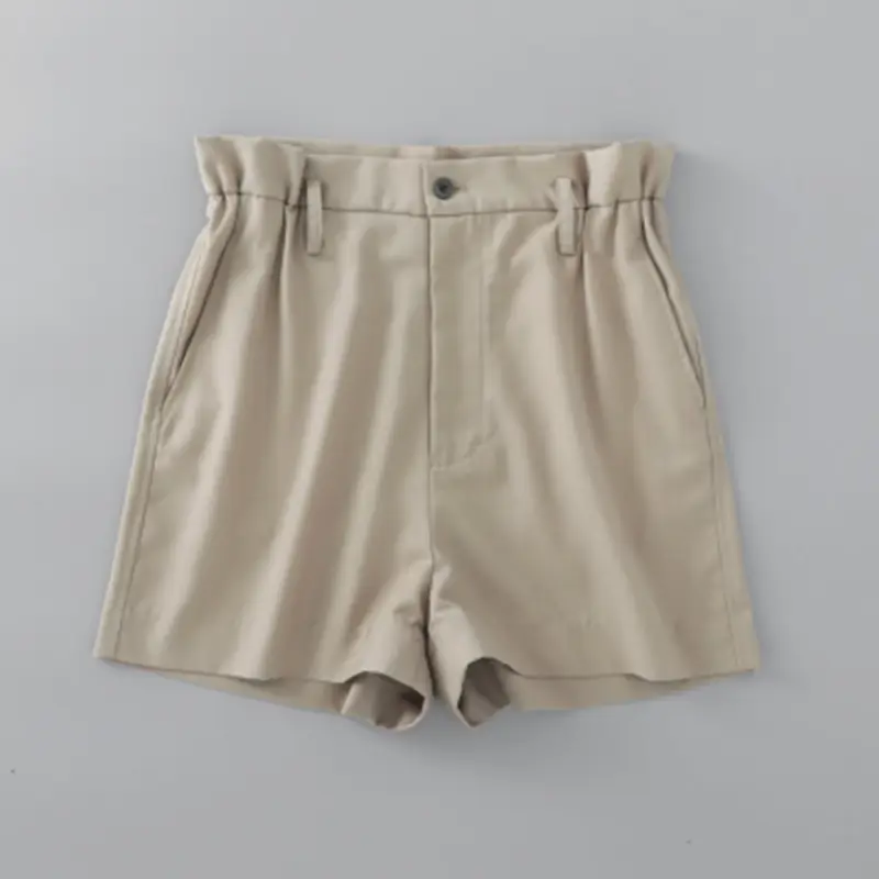 Summer High Waist Loose Wide Leg Pants Women's Slim Elastic Belt