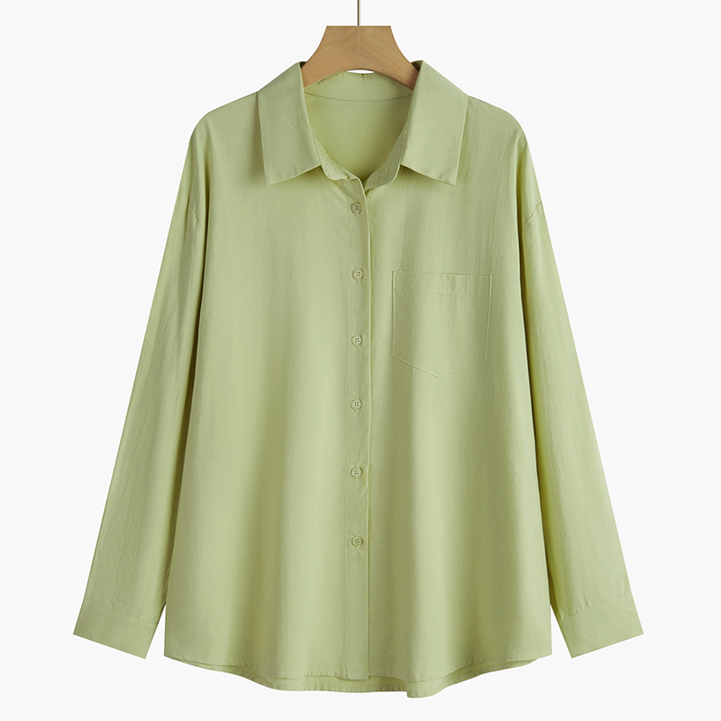 Fashion Personality White Shirt Women's Long Sleeve Spring