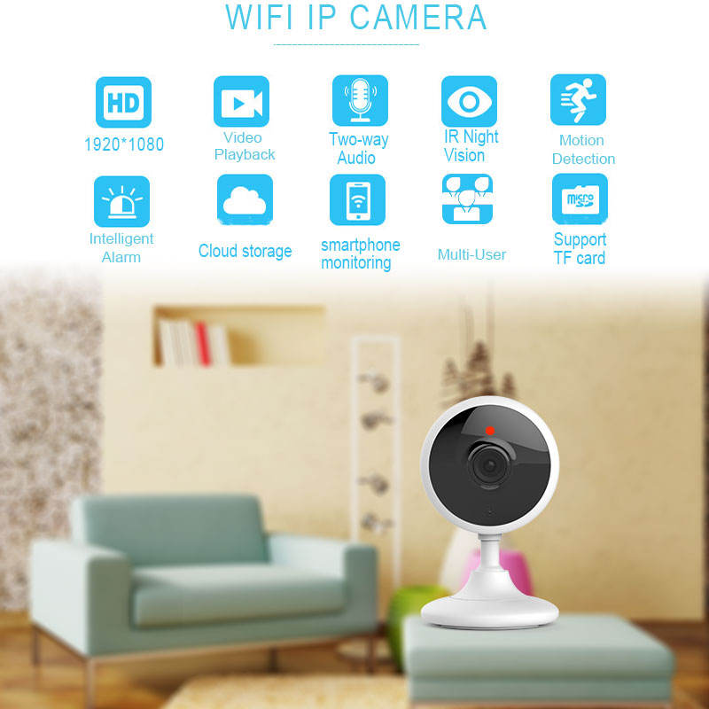 1080P WIFI Wireless Surveillance Camera Supports Cloud Storage