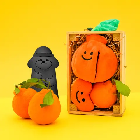 Ugly Orange Tibetan Food Toy Original Single Dog Sounding