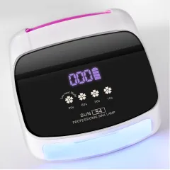 UV Nail Lamp, Professional Cordless UV LED Lamp For Nails Lamp Beads Automatic Sensor Gel Nail Uv Light For Nail Art At Home And In Salons - Pink - View 1