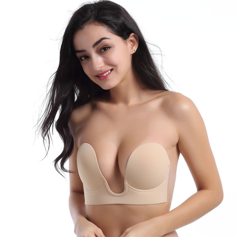 Title 2, Soutien-gorge Invisible Profond en U Sans Brete...