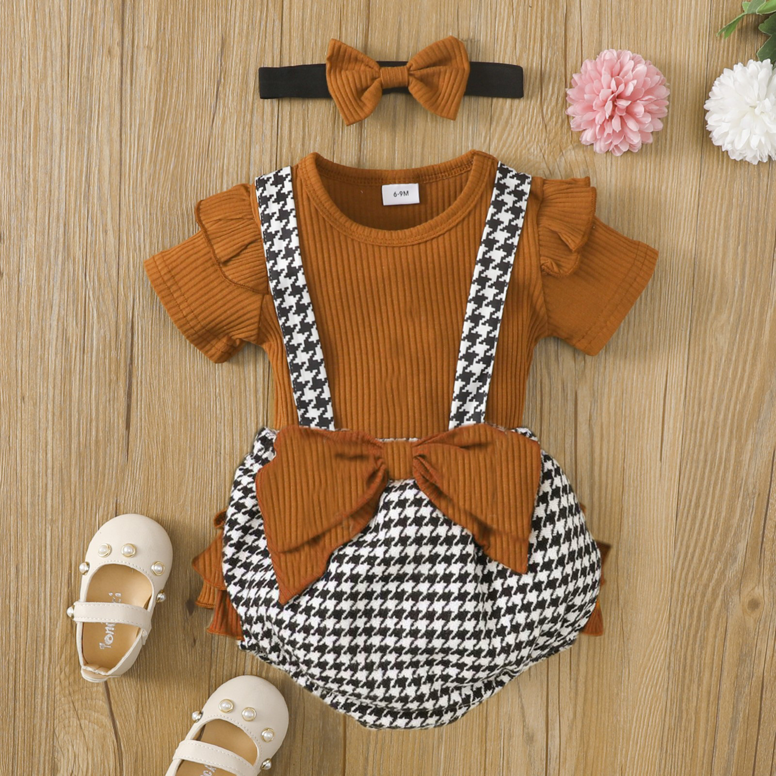 Long Sleeve Top Bow Small Fragrance Strap Short