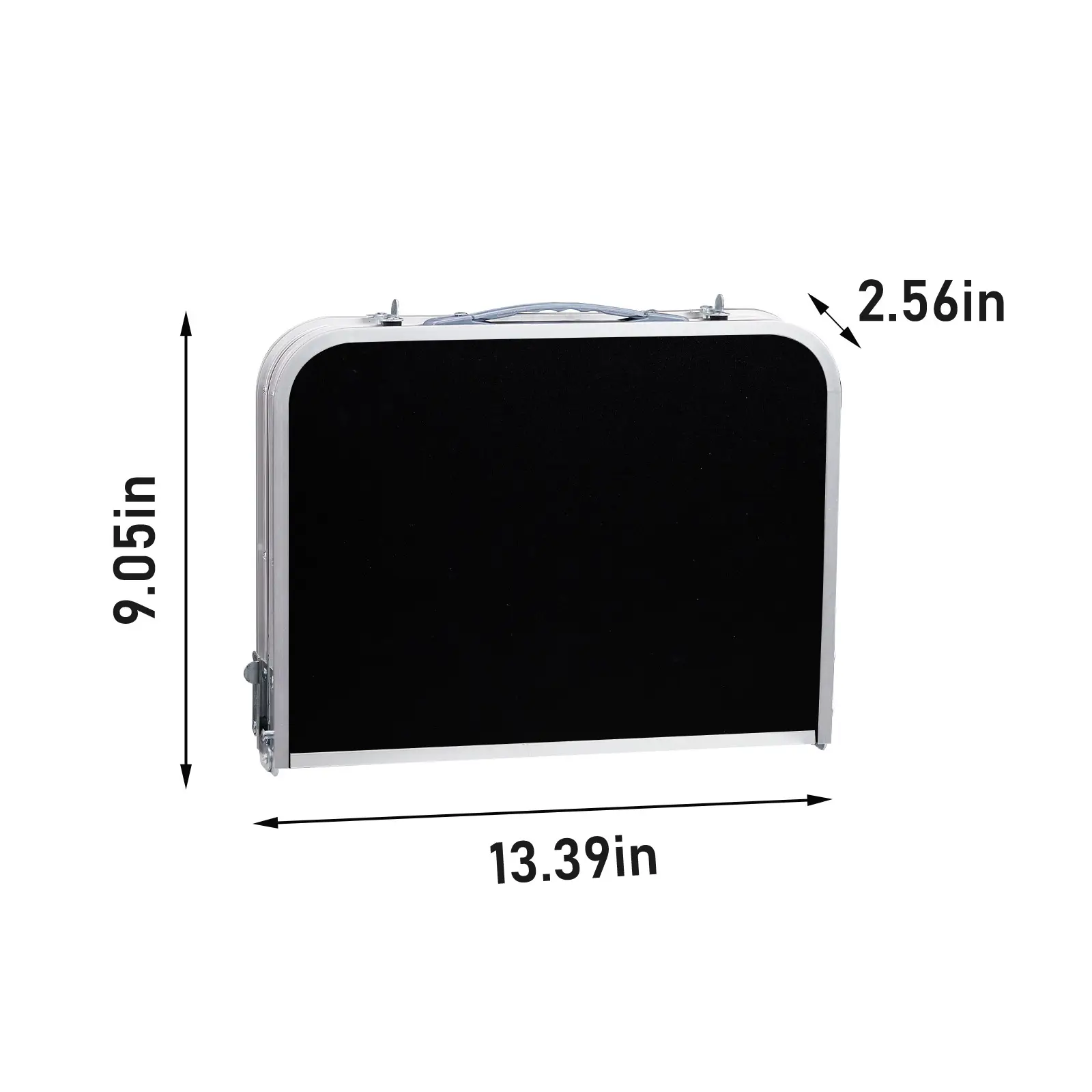 2ft Adjustable Height Foldable Outdoor Side Table Lightweight Aluminum Picnic Beach Desk