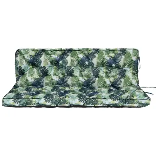 Outdoor Swing Cushions 55 Inch,Waterproof 4in  Thick Porch Swing Cushion Replacement With Backrest And Ties,Comfortable 2-3 Seat Pation Swing Pad For Backyard,Garden,Lawn,Outdoor F
