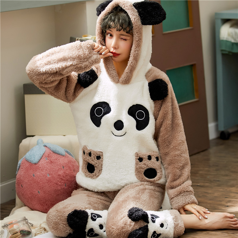 Kawaii Panda Pajama Set for Winter