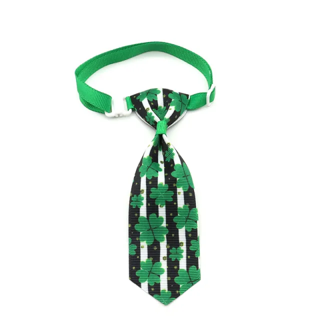 St. Patrick's Day Four leaf Clover Bow Pet Tie 1 Style - Shop at LoveMi