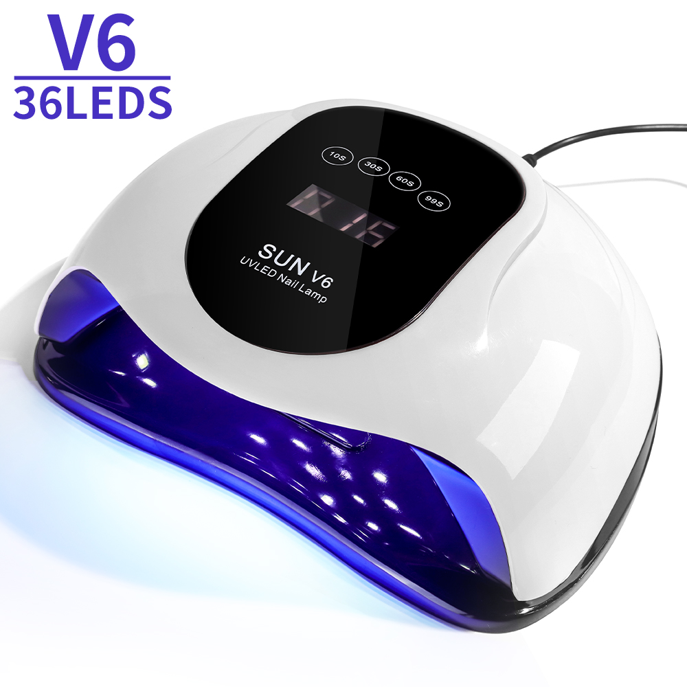 UV Light For Nails, LED Nail Light For Gel Polish, Fast Nail Dryer With Automatic Sensor, 4 Timer Setting, Small & Portable, UV LED Nail Lamp For Fingernail And Toenail