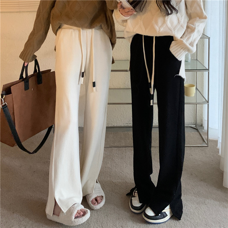 High Waist Loose Wide Leg Trousers Floor Length Trousers