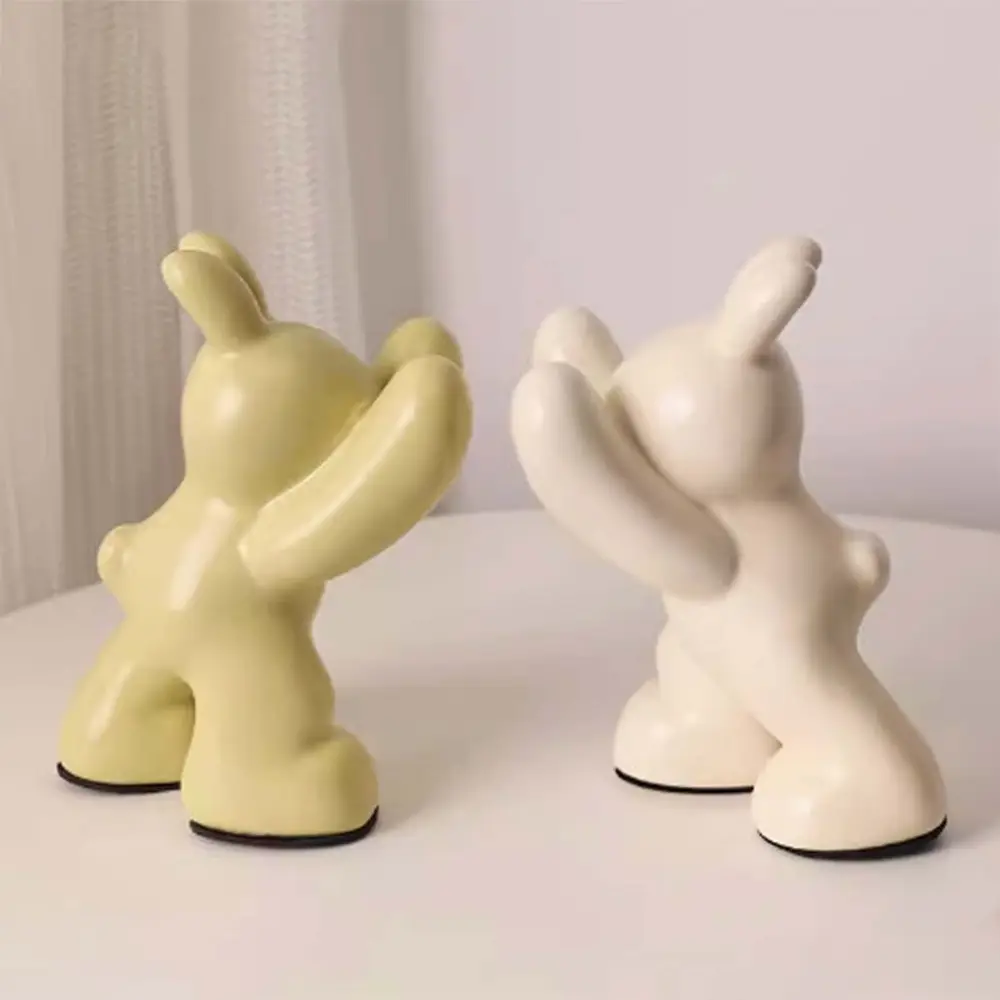 Decorative Ceramic Book Ends Creative Animal Figurine Stands Suitable