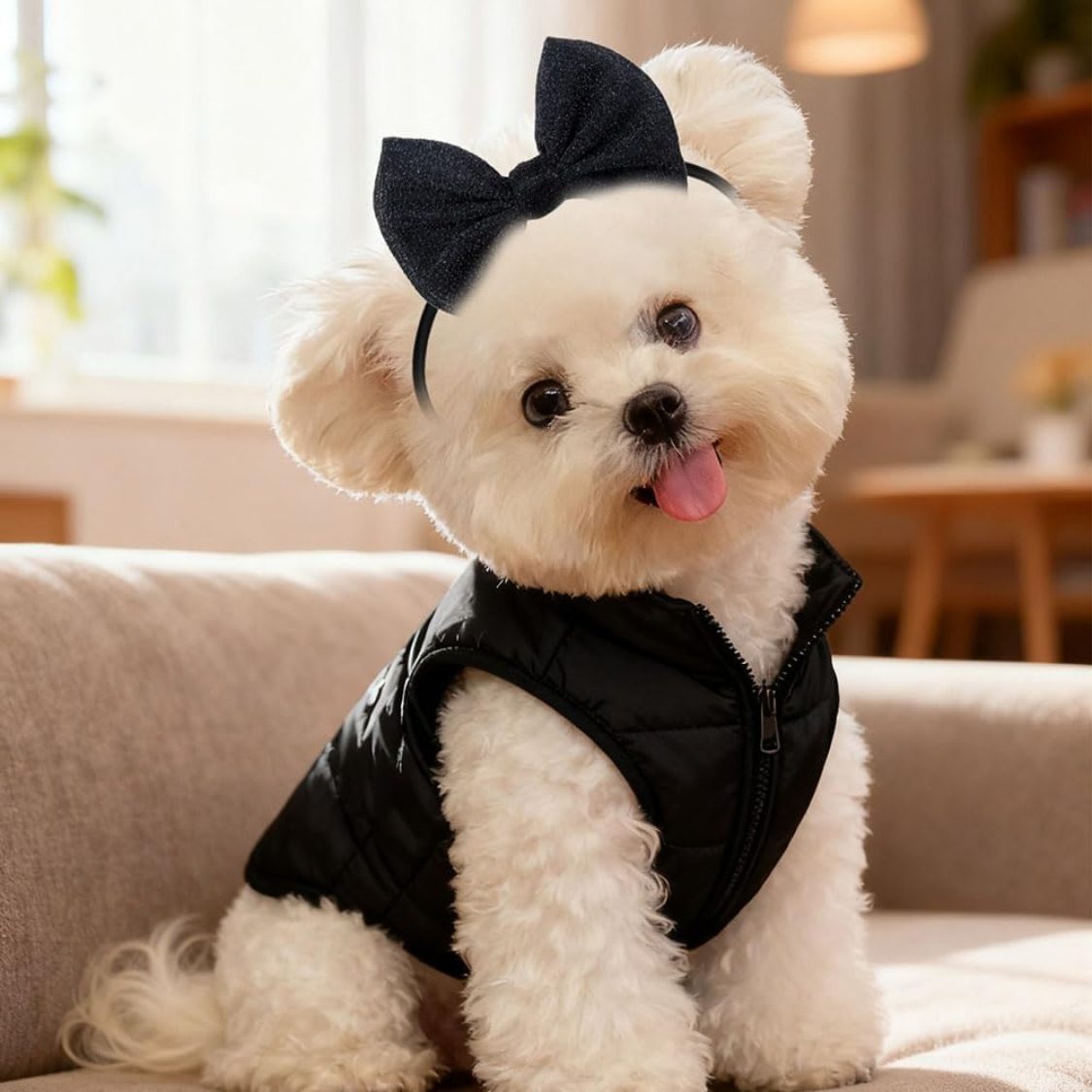 4Pcs Dog Hair Bow Headband For Small Medium Dogs, Adjustable Pet Dog Hair Bow Headband For Pets Puppy Cats Grooming Accessories — foto 5