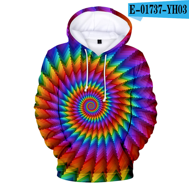 3D Digital Printing Men's And Women's Hooded Sweater