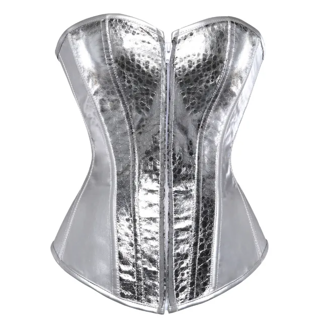 Luxurious Simple Court Ladies Corset Silver - Shop at LoveMi