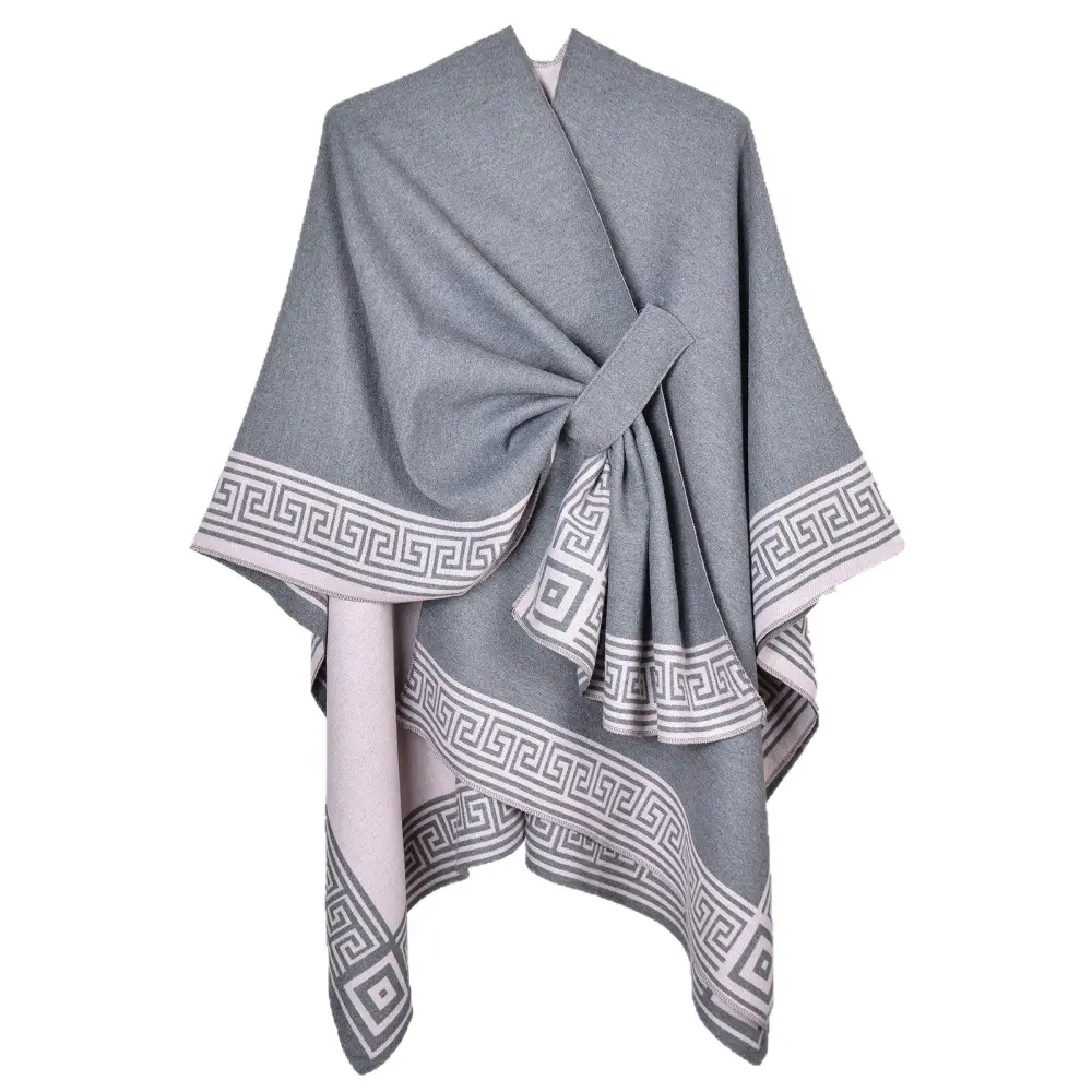 Women's Tie Split-Hem Shawl
