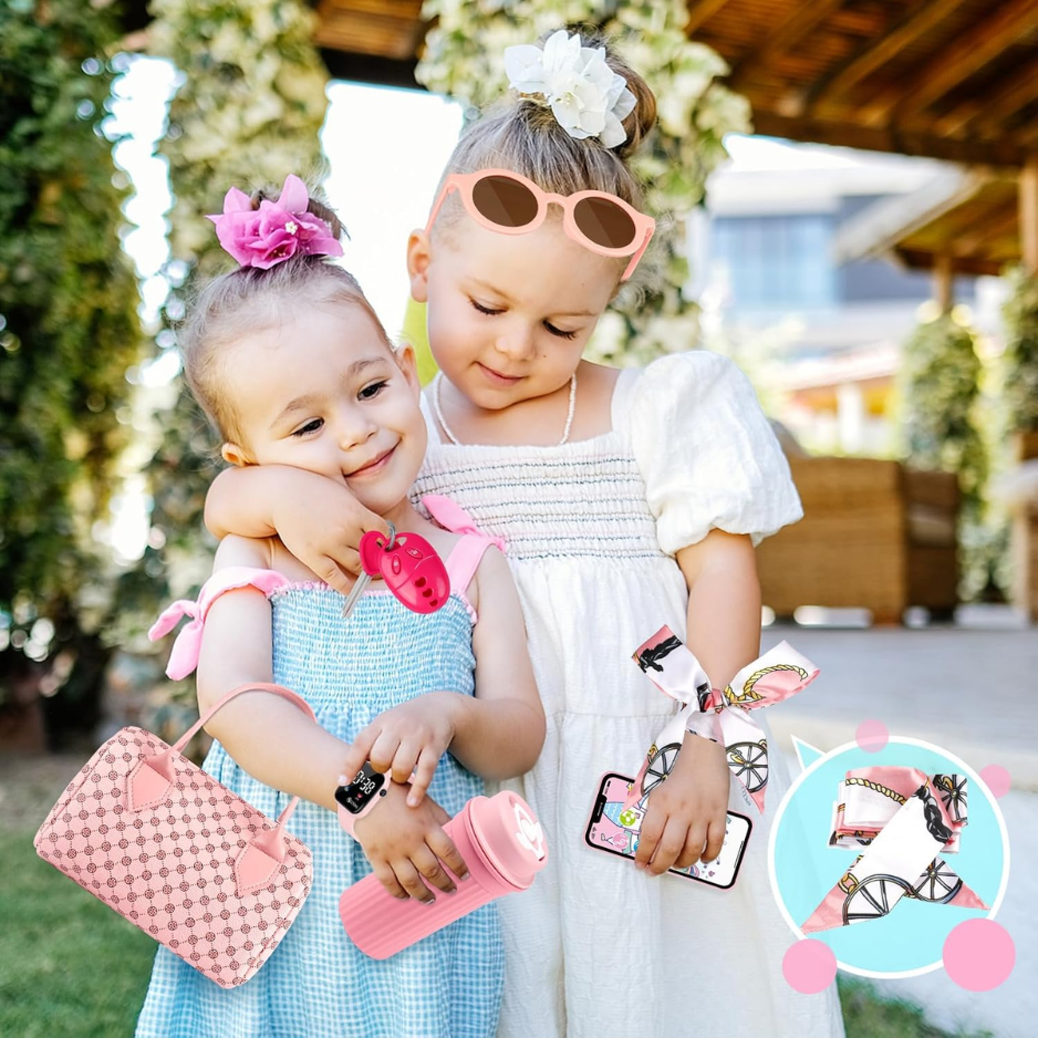 Play Purse With Watch & Phone, Pretend Play Set For Girls Ages 3 To 8 5