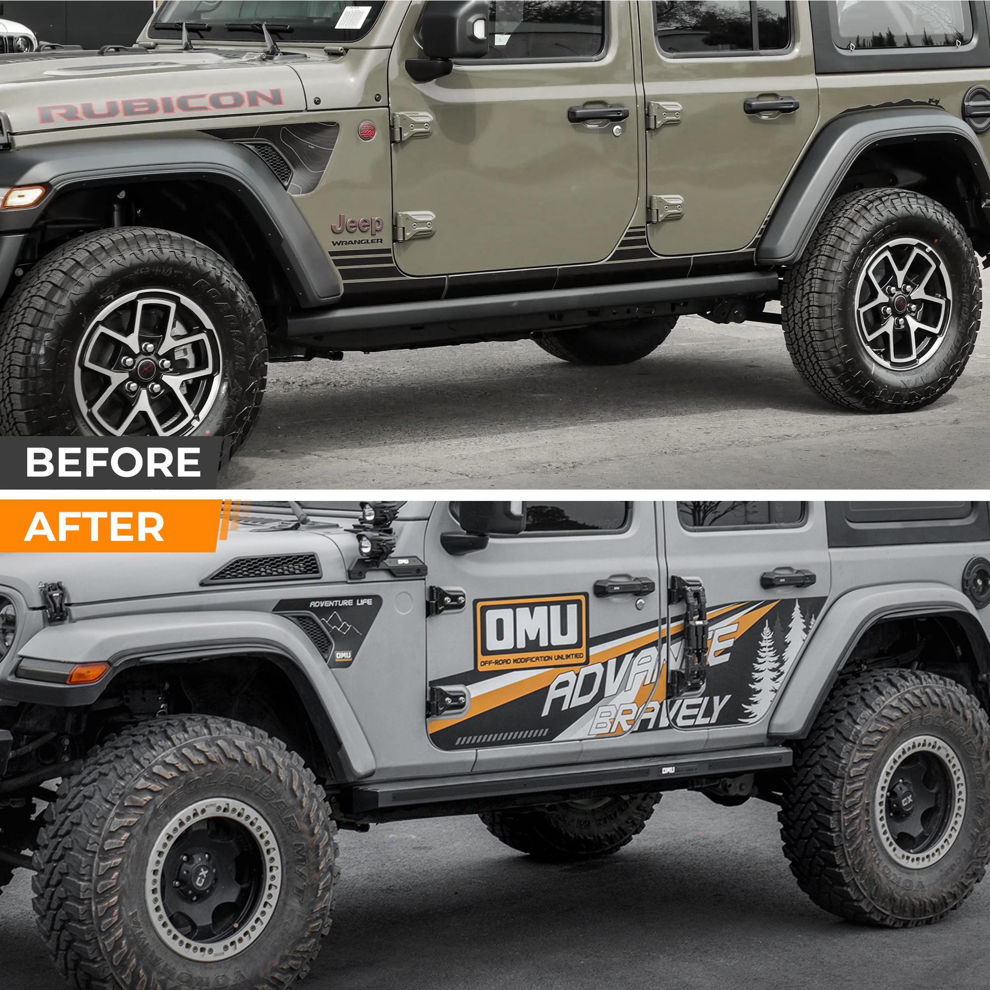 Running Board Side Step For 2018 Wrangler JL 4 Doors