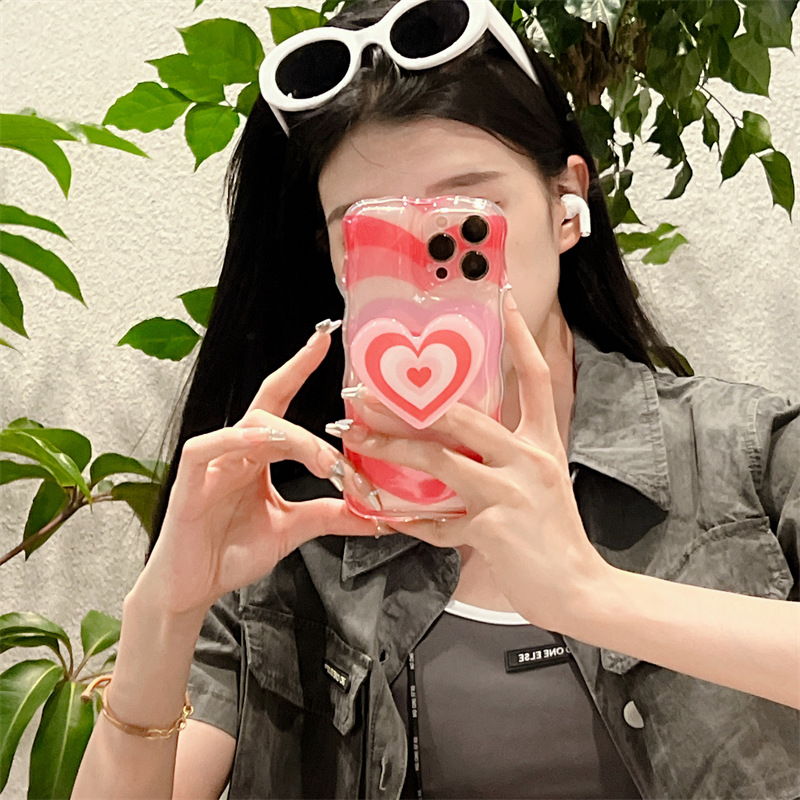 Overlapping Love Bracket Silicone Phone Case - Image 3