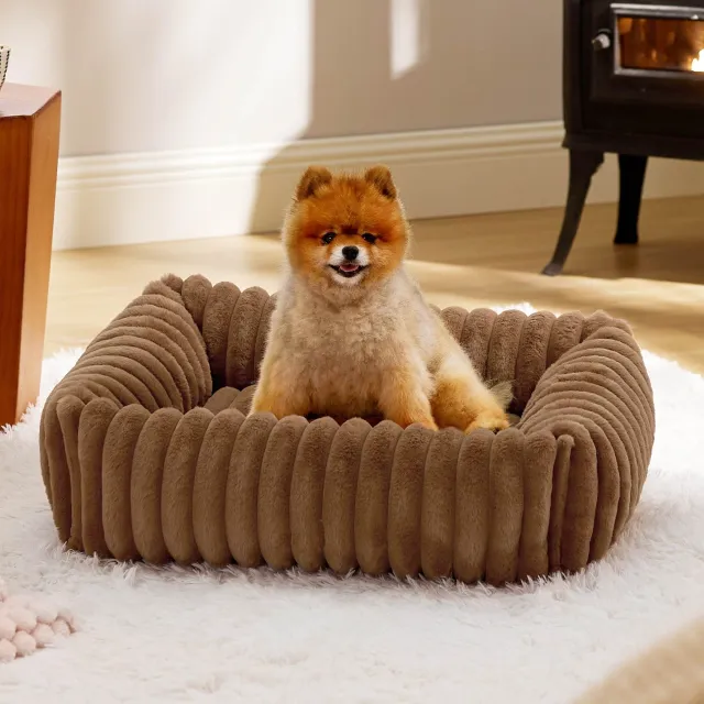 Cats Bed Pet Products For Winter Warm Puppy Bed Dog Mat Goods House Beds Houses And Habitats Cushions Thing Coffee - Shop at LoveMi