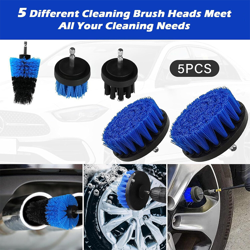 40PCS Car Detailing Brush Set Soft Brush Interior Wheel Valet Pro Cleaning Kit 6