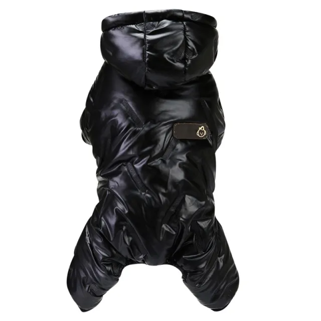 Pet Dog Clothes Small Winter Thickened Embossed Four Legs Black - Shop at LoveMi