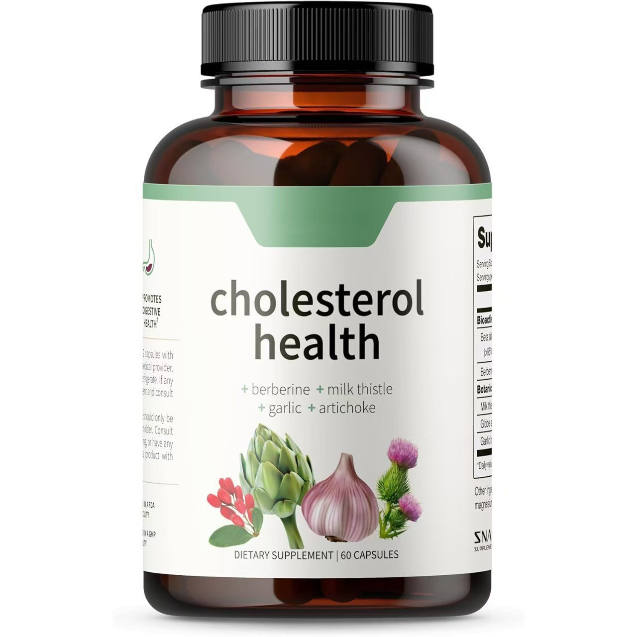 Colesterol Sanatate, Berberina, Ciulin de lapte, 60 de capsule