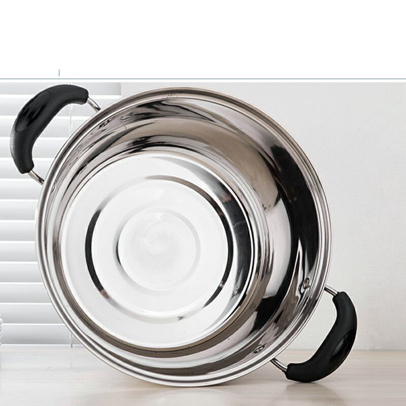 Household Stainless Steel Induction Double-ear Steamer - 4