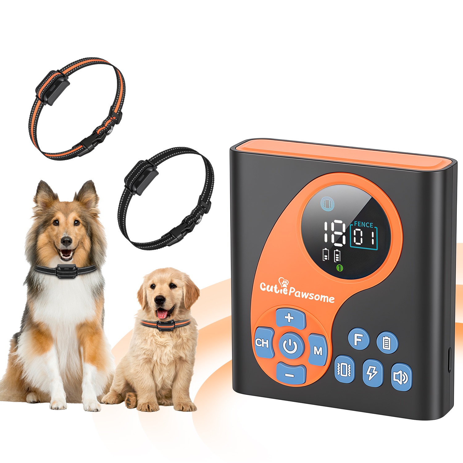 2 In 1 Wireless Dog Fence System With Training Collar Invisible Dog Fence IP68 Waterproof With 722FT Adjustable Range Beep Vibration Static Shock — foto 16