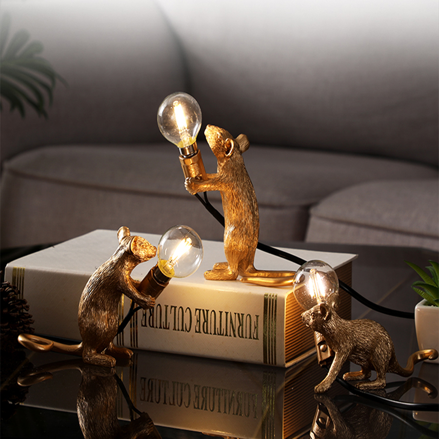 Mouse Personality Mini Decorative Lamp Children'S Room Table Lamp Dormitory Bedside Eye Protection Small Table Lamp — foto 5