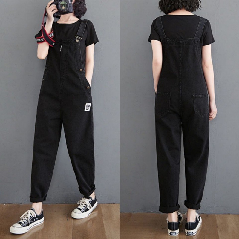 Women's New Loose Plus Size Denim Overalls