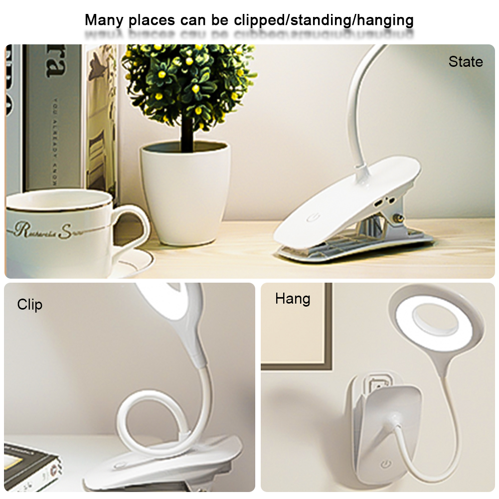 Title 5, Lampe de lecture LED sur pied flexible pour bur...