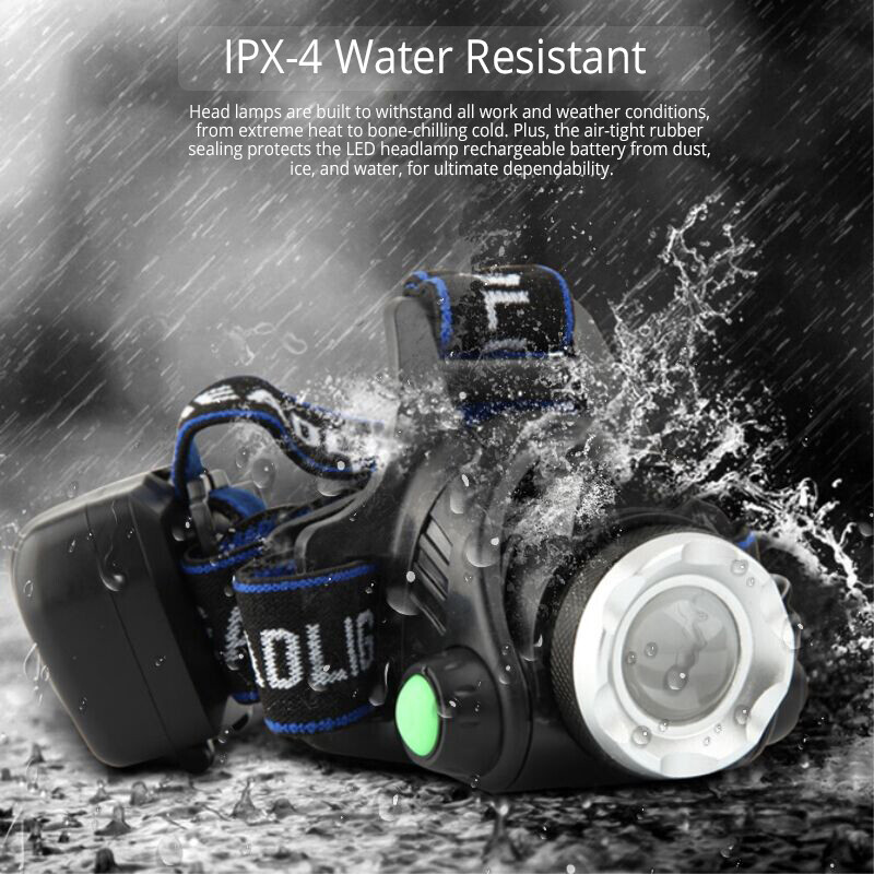 99000000LM Powerful Headlamp LED Head Torch USB Rechargeable Headlight Lamp — image 10