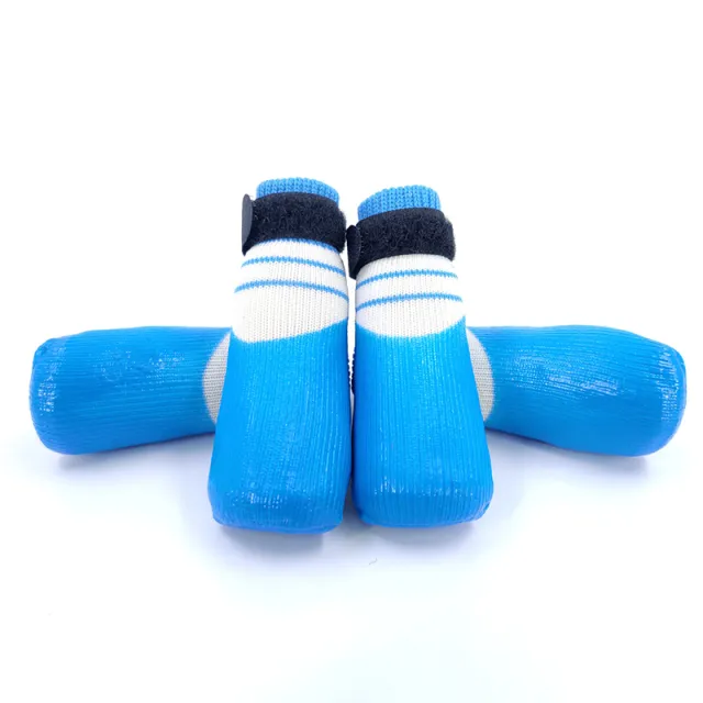 Dog Socks Soft Soled Shoes Scratch Proof And Waterproof Footwear Sport Blue - Shop at LoveMi