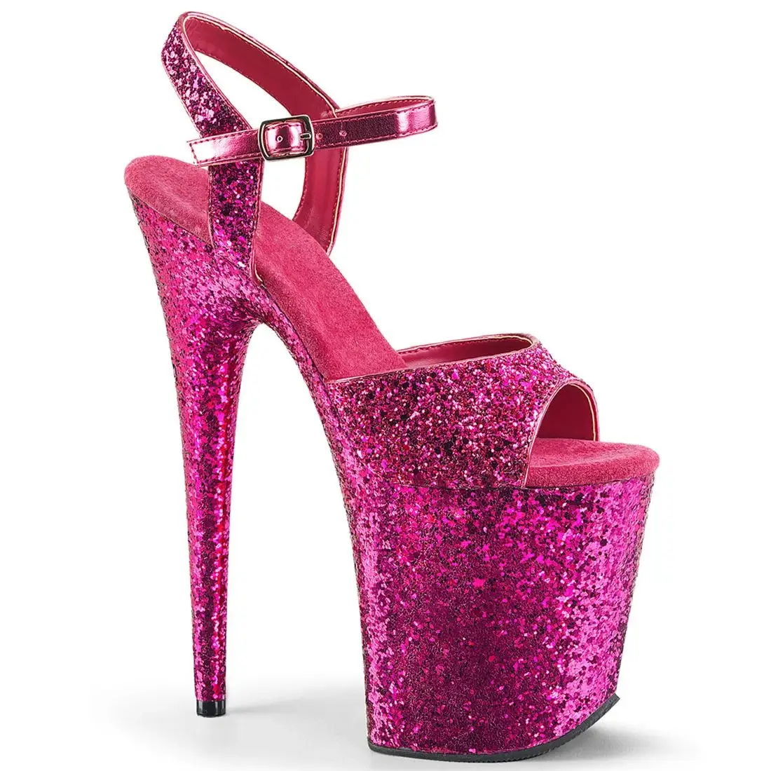 Hengtian High Flashing Waterproof Platform Stiletto High Heels