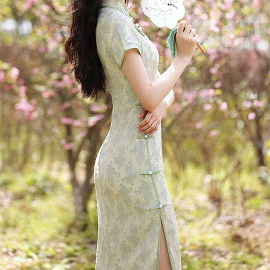 Girls Republic Of China Style Retro Long Elegant Dress 204Floating Flower - Shop at LoveMi