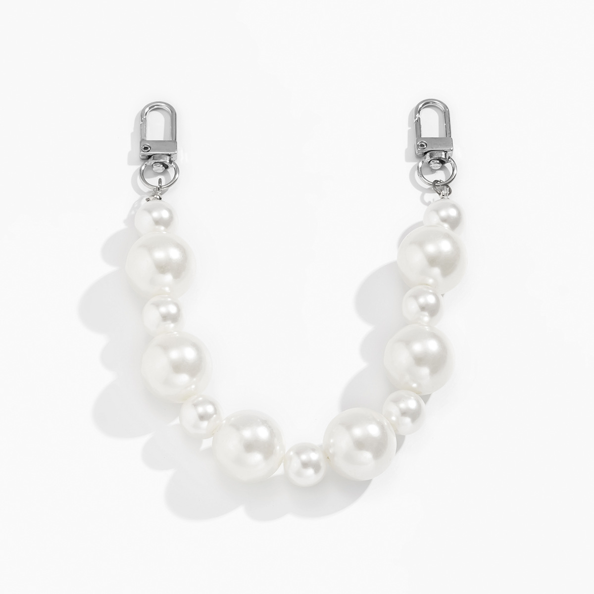 سلسلة حقيبة موديل خرز مختلط وخرز لؤلؤ صناعي بسيط وأنيق