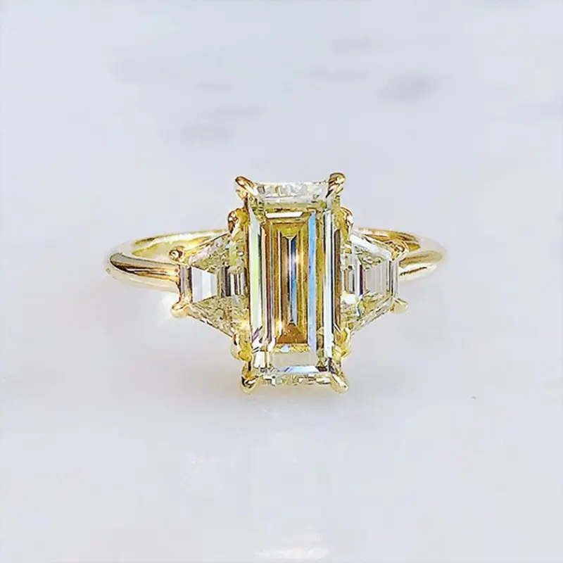 Creative Square Zircon Lady Wedding Ring