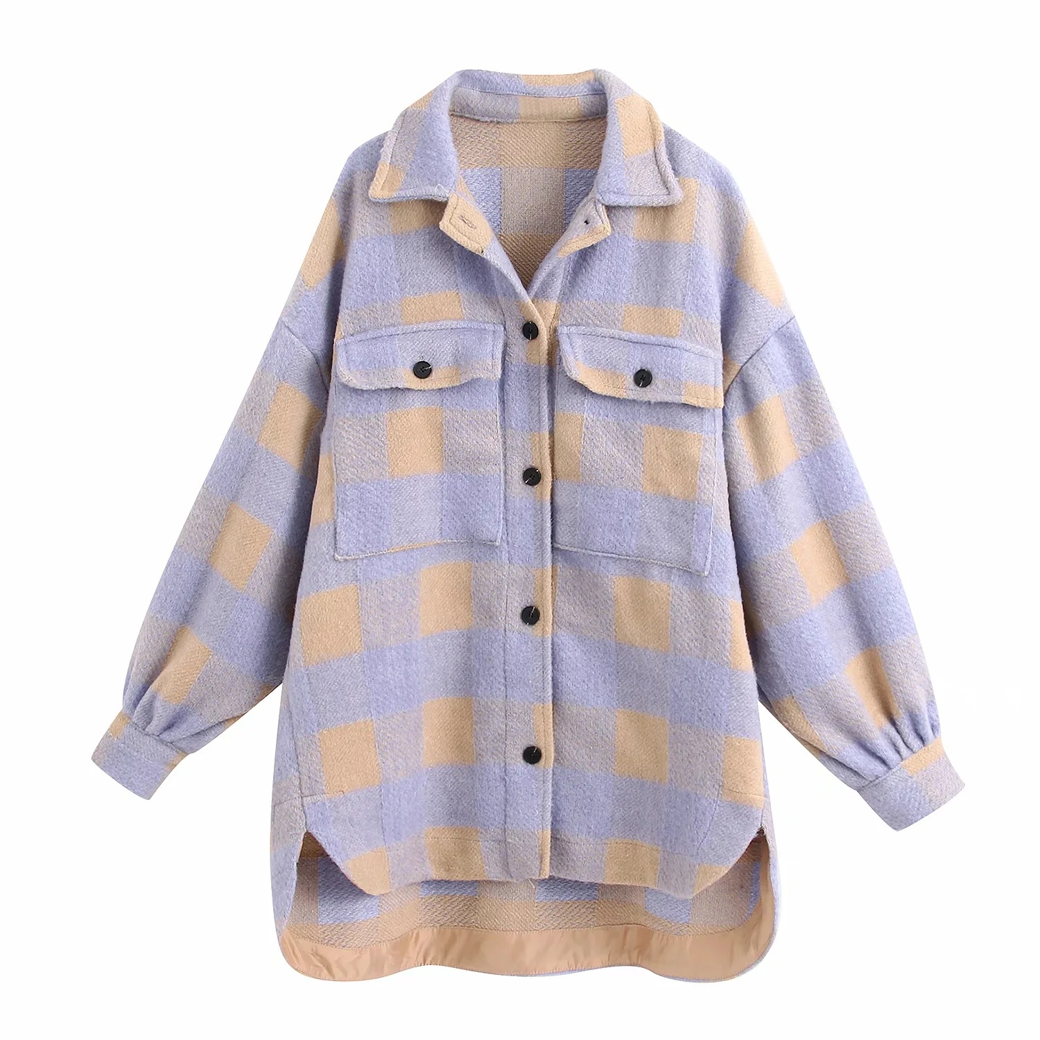 European And American Style Loose Woolen Shirt Jacket Women's Clothing