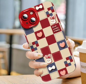 Funda de silicona para celular con diseño cartoon