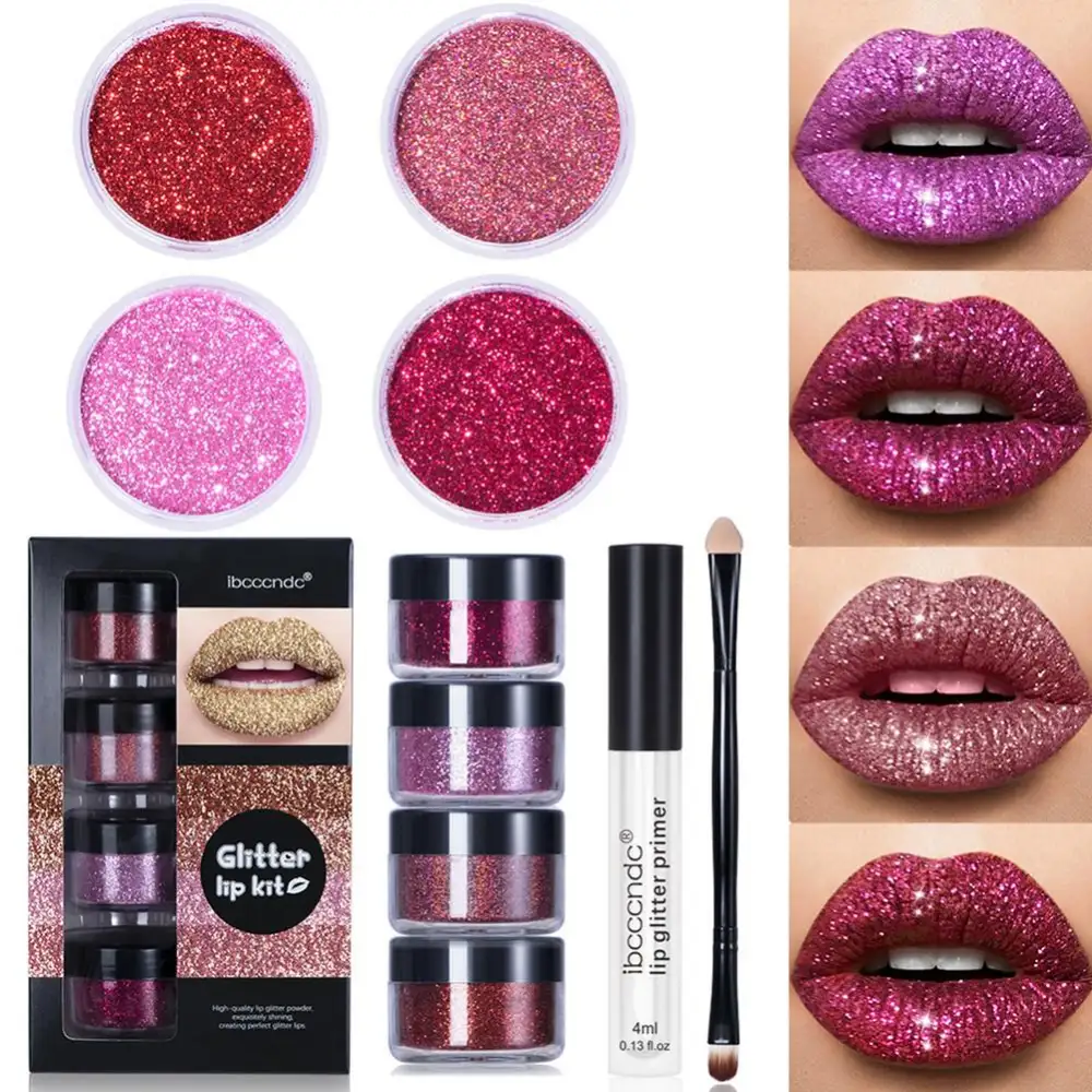 Glitter Lip Gloss Lipstick Shiny DIY Lip Diamond Waterproof