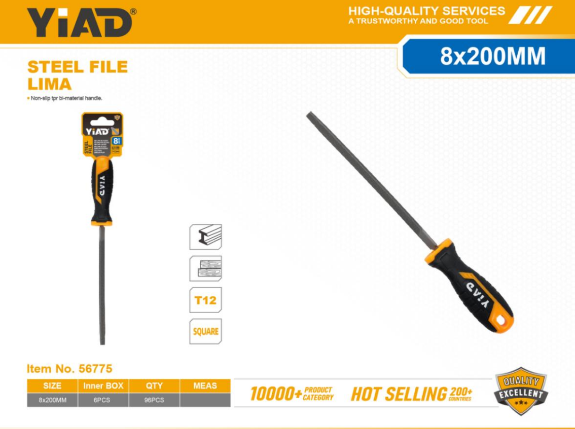 8x200MM Square File- Only Support Self-pickup, Free Shipping Price Is Anti-auction Price